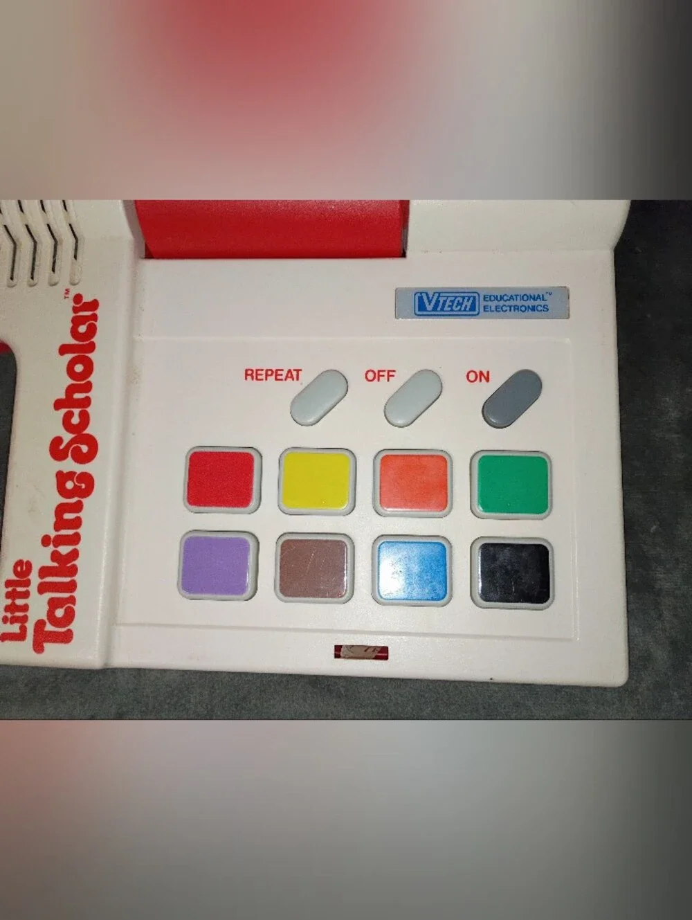 VTG 1989 Vtech Little Talking Scholar Toy - No Cards - Works